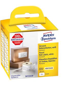 AVERY Roll Labels 54mm x 101mm Shipping / Name Badge Labels (AS0722430)