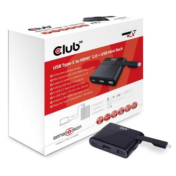 CLUB 3D USB 3.1 Type-C to HDMI2.0 + USB MiniDock (CSV-1534 $DEL)