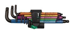 Wera 950/9 unbrakonøkler, 9 deler 1,5 - 2 - 2,5 - 3 - 4 - 5 - 6 - 8 - 10 mm