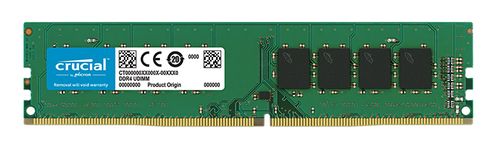 CRUCIAL - DDR4 - module - 8 GB - DIMM 288-pin - 2400 MHz / PC4-19200 - CL17 - 1.2 V - unbuffered - non-ECC (CT8G4DFS824A)