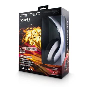 FANTEC SHP-3 STEREO HEADPHONES ON EAR WHITE/ BLACK IN (1813)
