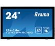 IIYAMA ProLite T2435MSC-B2 - LED monitor - 24" (23.6" viewable) - touchscreen - 1920 x 1080 Full HD (1080p) @ 60 Hz - VA - 250 cd/m² - 3000:1 - 6 ms - HDMI, DVI-D, DisplayPort - speakers - black