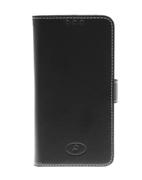 INSMAT Exclusive FlipCase - Lommebok for mobiltelefon - ekte skinn - svart - for Motorola Moto X Play