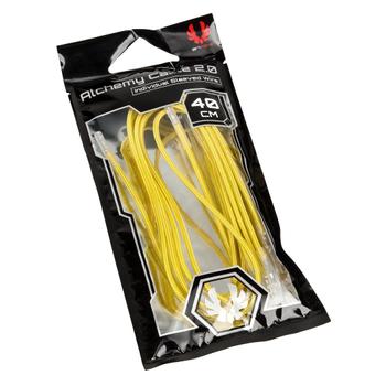 BITFENIX Alchemy 2.0 PSU Cable, 5x 40cm - gelb (BFX-ALC-40CMLY-RP)