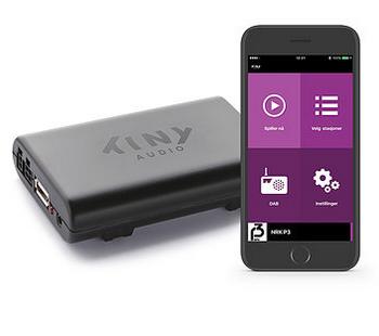 TINY AUDIO CSMART DAB-adapter for bil Unik skjult løsning for DAB i bil. Skjult DAB-adapter,  styres via smarttelefon (101879)