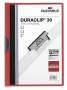DURABLE DURACLIP 30 A4 Document Clip Folder Red (Pack 25) - 220003