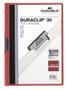 DURABLE DURACLIP 30 A4 Document Clip Folder Red (Pack 25) - 220003