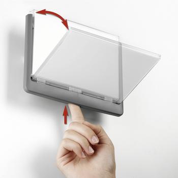 DURABLE Türschild ClckSign149x105, 5 Kleben/ Schr. graphit (486137)