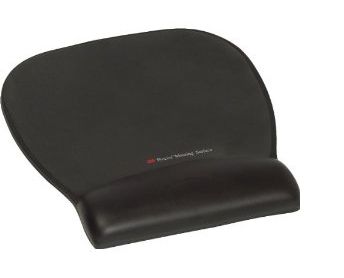 3M MOUSEPAD-WRISTREST W/ PRECISE MOUSING SURFACE - BLK LEATHER LOOK  (MW311LE             )