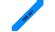 BROTHER TZe 521 - Black on Blue (TZe521)