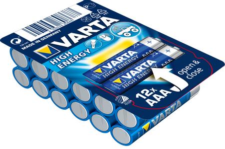 VARTA 1x12 High Energy AAA LR 3 Ready-To-Sell Tray Big Box (04903301112)
