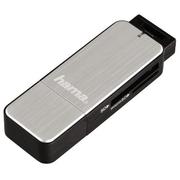 HAMA USB 3.0 Multikartenleser SD/microSD Alu schwarz/silber