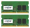 CRUCIAL - DDR4 - kit - 16 GB: 2 x 8 GB - SO-DIMM 260-pin - 2400 MHz / PC4-19200 - CL17 - 1.2 V - unbuffered - non-ECC