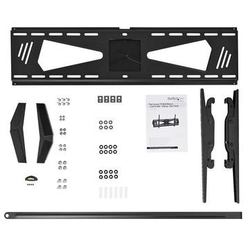 StarTech Low Profile TV Wall Mount - Tilting - Anti Theft - Flat Screen TV Wall Mount for 37" to 75" TVs - VESA Wall Mount (FPWTLTBAT) monteringssett - for flatpanel - svart (FPWTLTBAT)