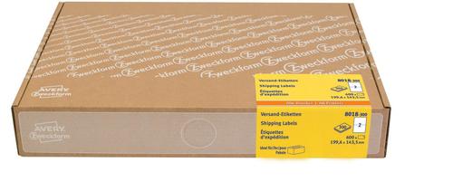 AVERY forsendelsesetiket 199, 6x143, 5mm (600) (8018-300*5)