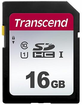 TRANSCEND d 300S - Flash memory card - 16 GB - UHS-I U1 / Class10 - SDHC UHS-I (TS16GSDC300S)