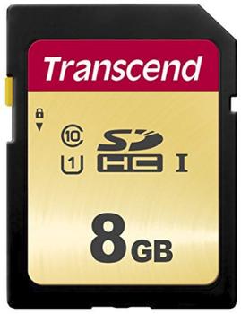 TRANSCEND Memory card Transcend SDHC SDC500S 8GB CL10 UHS-I U1 Up to 95MB/S (TS8GSDC500S)