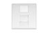 DIGITUS Face Plate for Trunking 45x45mm RAL 9003 Factory Sealed