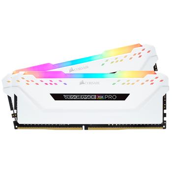 CORSAIR 16GB (2-KIT) DDR4 2666Mhz Vengeance RGB PRO White (CMW16GX4M2A2666C16W)