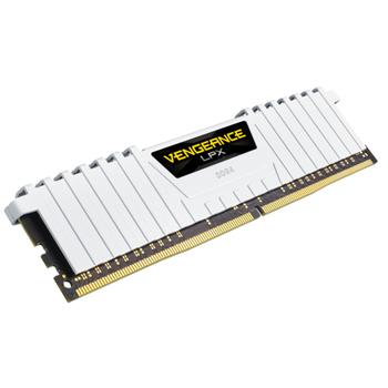 CORSAIR 16GB RAMKit 2x8GB DDR4 3200MHz 2x288 Dimm 16-18-18-36 Vengeance LPX White Heat Spreader 1,35V XMP2.0 (CMK16GX4M2B3200C16W)