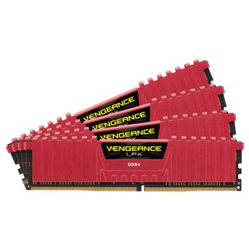 CORSAIR Vengeance LPX 16GB (4-KIT) DDR4 3866MHz CL18 Red (CMK16GX4M4B3866C18R)