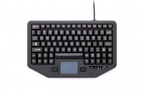 GAMBER-JOHNSON BACKLIT KBD W/ INTEG TOUCHPAD 12F KEY/ 88KEY FUNCTION PERP (7300-0180)
