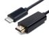 EQUIP USB C auf HDMI Kabel Stecker auf Stecker 1.8m schwarz