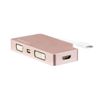 STARTECH ROSE GOLD USB-C ADAPTER - USB C TO VGA DVI HDMI OR MDP ADAPTER CABL (CDPVDHDMDPRG)