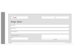 Mayland dagsdato  210x100mm