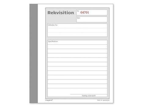 Mayland rekvisitionsblanket 108x150mm (92220310)