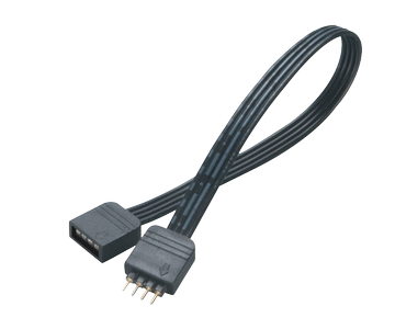 AKASA LED StripLight Extension cable (RGB 4pin male to 4pin female connector (AK-CBLD01-50BK)