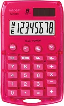 REBELL pocket calculator Starlet pink (RE-STARLETP BX)