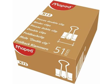 MAPED Brevklype MAPED foldback 51mm (12) (036171)