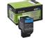 LEXMARK 802C toner cartridge cyan low capacity 1.000 pages 1-pack return program