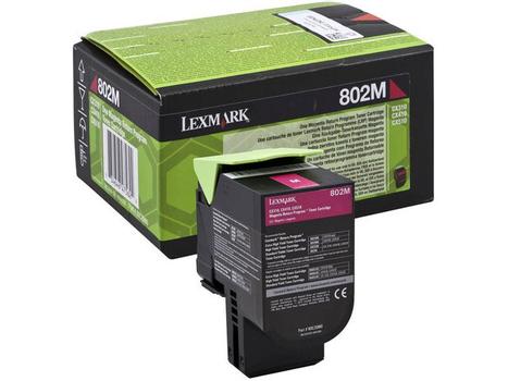 LEXMARK 802M Magenta Toner Cartridge 1K pages - 80C20M0 (80C20M0)