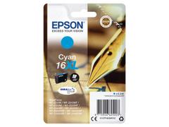 EPSON 16XL ink cartridge cyan high capacity 6.5ml 450 pages 1-pack blister without alarm
