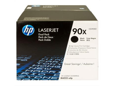 HP 90X - CE390XD - 2 x Black - Toner cartridge - High Yield - For LaserJet Enterprise 600 M602, 600 M603, M4555 (CE390XD)