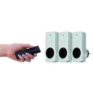 REV Radio Socket Set silver 3+1 2300W 0085010703 (0085010703)