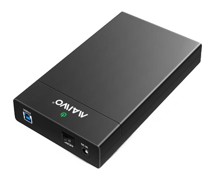 DELTACO Ulkoinen kiintolevykotelo,  USB 3.0, 3,5" HDD, USB-A, musta (K3568A)