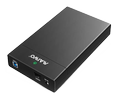 DELTACO External HDD enclosure, USB 3.0, 3,5" HDD, USB-A, black