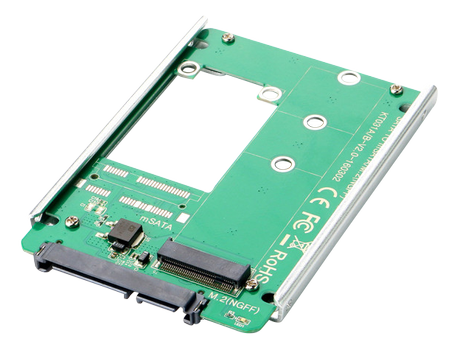 DELTACO SSD-sovitin,  22-pinninen SATA - M.2 SATA, B-key (KT031B2)
