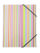 Bünger 3-klap elastikmappe A4, karton, regnbue