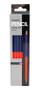 Bünger Duo blyant i rød/blå m. 2 spidser (12)