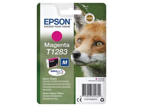 EPSON T1283 ink cartridge magenta standard capacity 3.5ml 1-pack blister without alarm (C13T12834012)