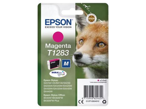 EPSON T1283 ink cartridge magenta standard capacity 3.5ml 1-pack blister without alarm (C13T12834012)