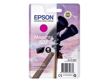 Epson 502 - magenta - original - blekkpatron (C13T02V34010)