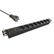 ROLINE 19" Black ALU PDU. 8-way K outlet Factory Sealed
