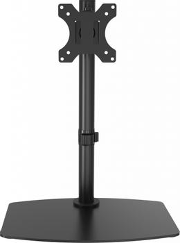 VISION Freestanding Monitor Desk Stand - LIFETIME WARRANTY - fits display 13-32" with VESA sizes 75 x 75 or 100 x 100 - post height 452 mm / 17" - max reach 283 mm / 11.1" - rotate - swivel and tilt - quick- (VFM-DSB)