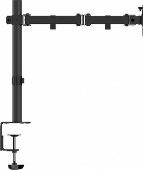 VISION Fits display 13-32" with vesa sizes 75 x 75 or 100 x 100 - 2 part arm - rotate - quick-release - swivel and tilt - clamp or grommet - post height 440 mm - max reach 460 mm - SWL 8 kg - matt black (VFM-DP2B)