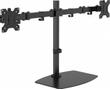 VISION Monitor desk stand mount - fits two display 13 to 27" with VESA sizes 75 x 75 or 100 x 100 - post height 452 mm - max between screen centres 790 mm - rotate - swivel and tilt - quick release - thumbsc (VFM-DSDB)